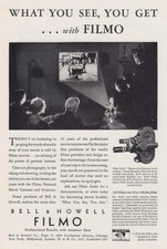 1930 Bell  Howell Filmo: What You See You Get Vintage Print Ad