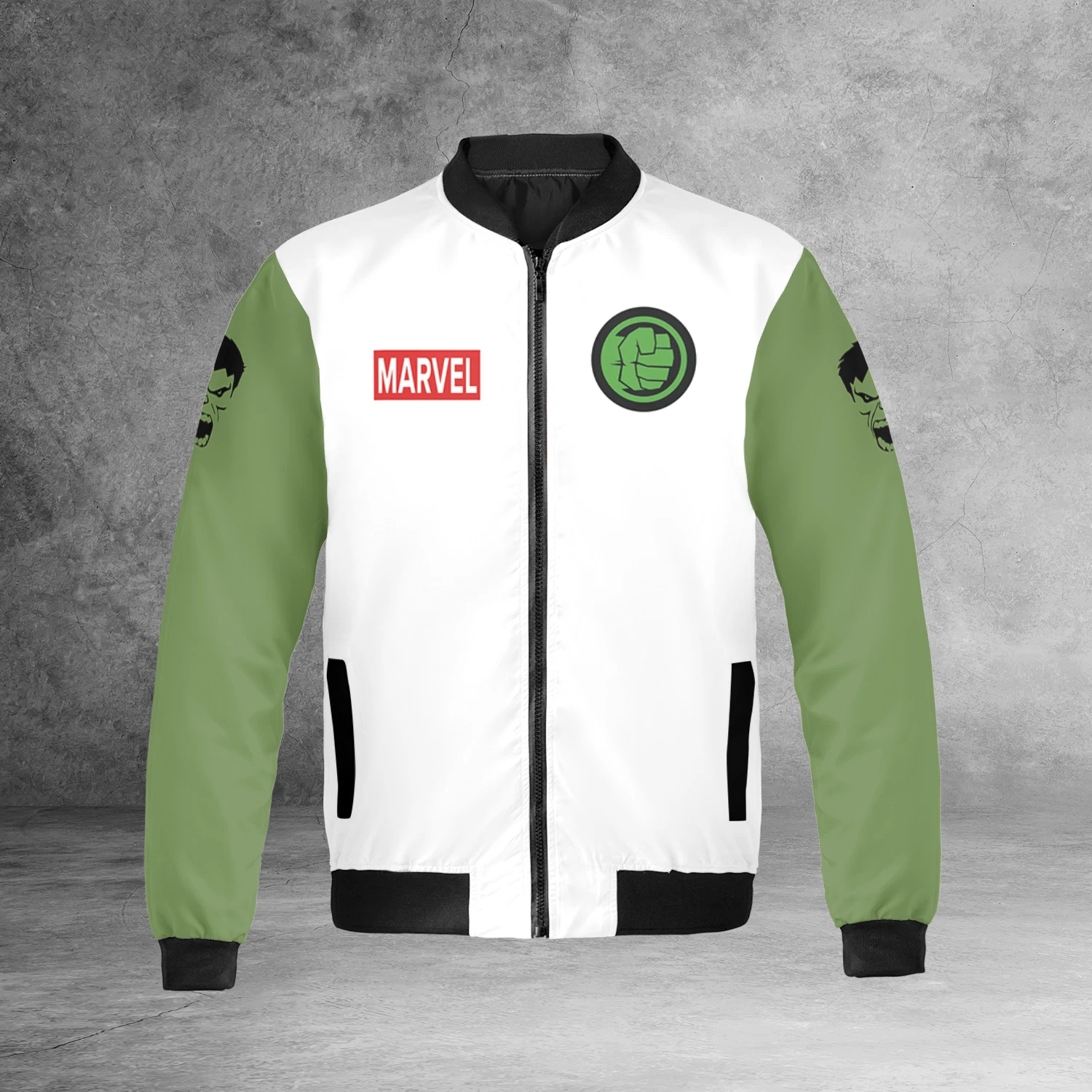 Hulk Up Bulk Up Men's The Incredible Hulk Bomber Jacket