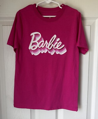 Barbie T-Shirt Girls Youth Small Pink Mattel New w/o Tags Cotton Blend BxK