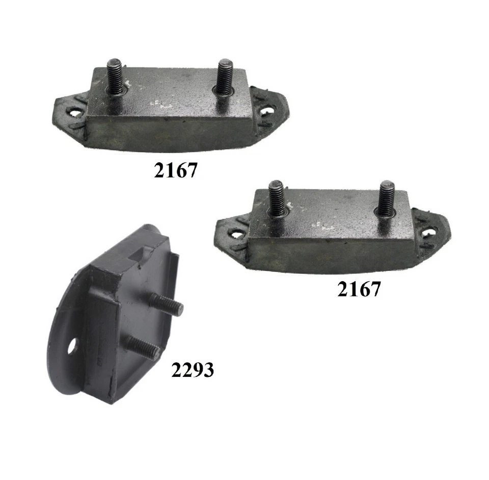 3 PIEZAS MOTOR DELANTERO Y MONTAJE DE TRANSMISIÓN MANUAL para VOLKSWAGEN BEETLE 1970-1972 1,6 L Foto 2 de 4