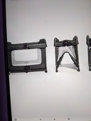 John Lewis space cot grey travel cot with insert and bag UK