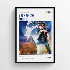 Back to the Future Movie Poster Print, Wall Art - Unframed