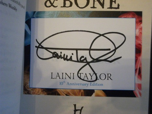SMOKE & BONE BLOOD & STARLIGHT GODS & MONSTERS Laini Taylor 3 x SIGNED 1st ED's - Picture 6 of 6