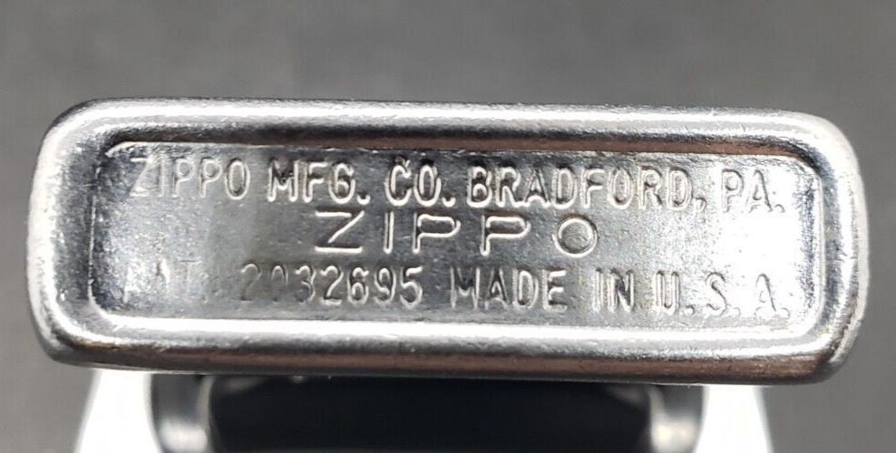 VERY NICE 1949 BRUSHED CHROME EVERY DAY CARRY ZIPPO LIGHTER CLEAR FLINT