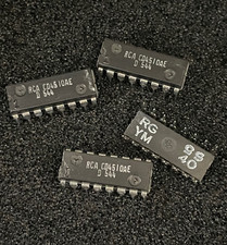 10pc RCA CD4510AE CMOS Presettable Up/Down Counters I.C. DIP-16P NOS