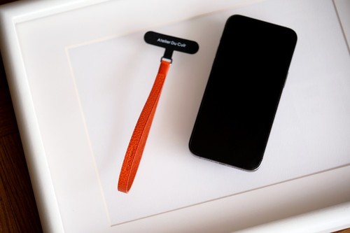 Atelier Du Cuir Dollaro mobile phone strap - orange - 第 2/12 張圖片