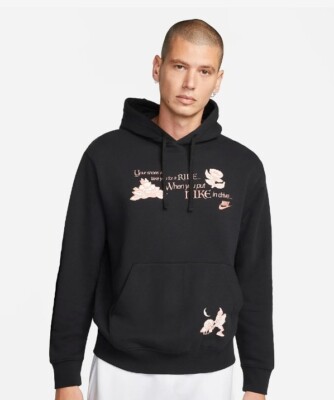 Nike Sportswe Hoodie Open Concept Men's Hoodie Top Casual Black