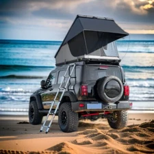 Roof Top Tent Hardshell Rooftop Tent For Van Jeep SUV Truck Car Overland Ladder