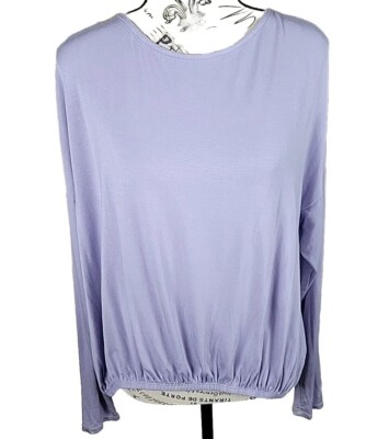 Joy Lab XL Woman's Top Modal Open Back Lavender Purple