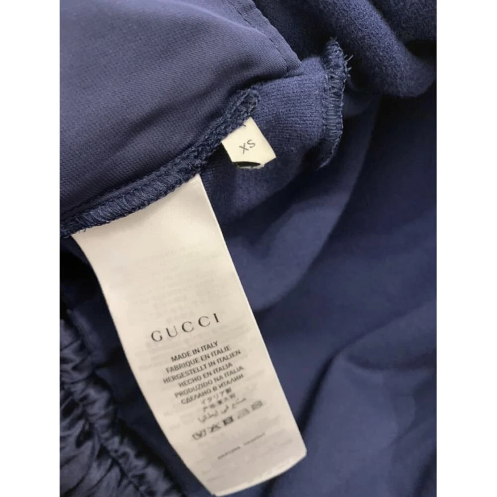 GUCCI 595845 XJBUH Giacca Camicia Velluto GG Ricamo Seta Finitura Satinato it38 XS S