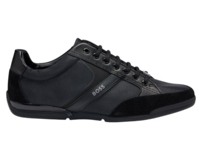 HUGO BOSS MENS BLACK SHOES MEN SATURN LOWP MX AN 50498265001