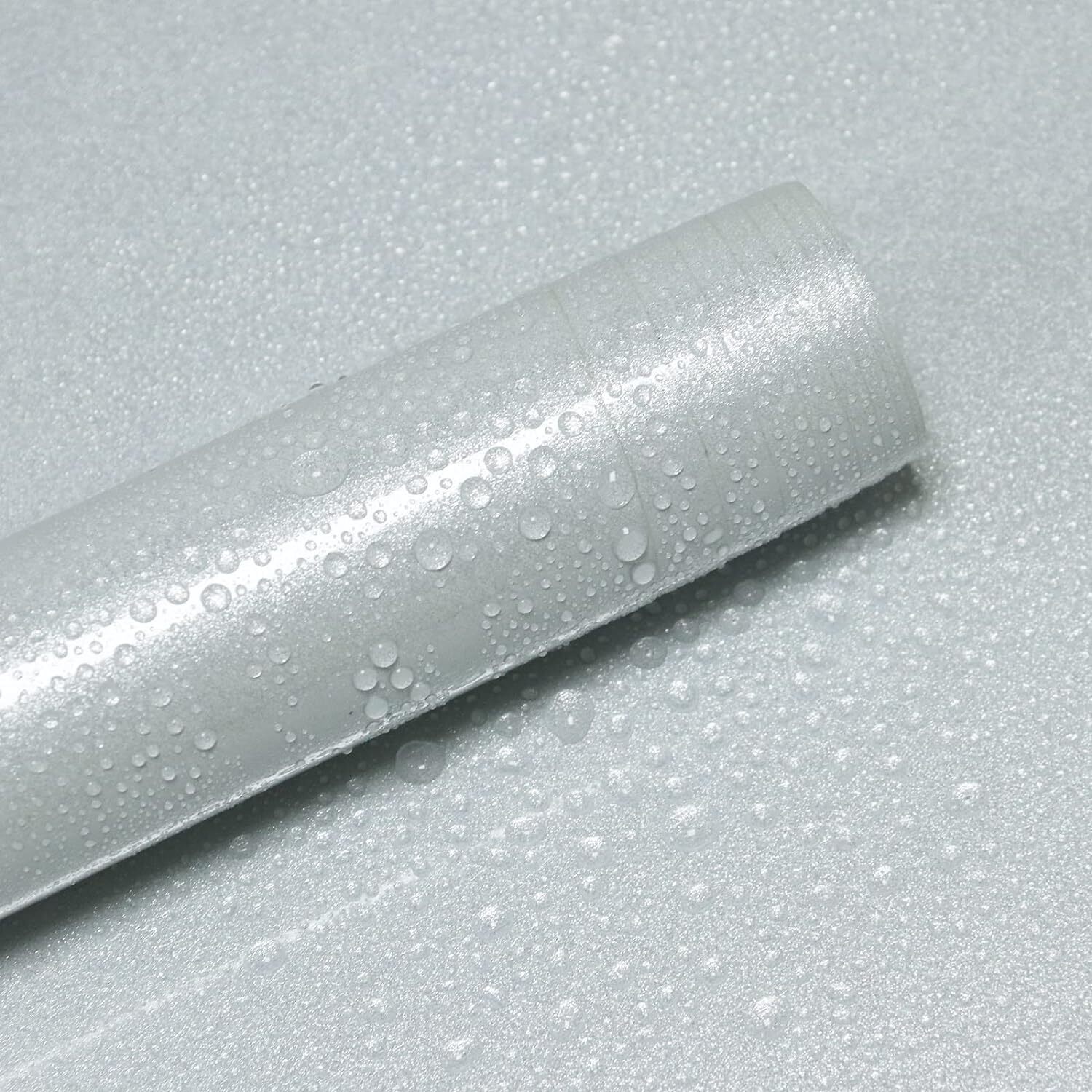 Timeet Peel and Stick Wallpaper Grey Glitter Effect Self Adhesive