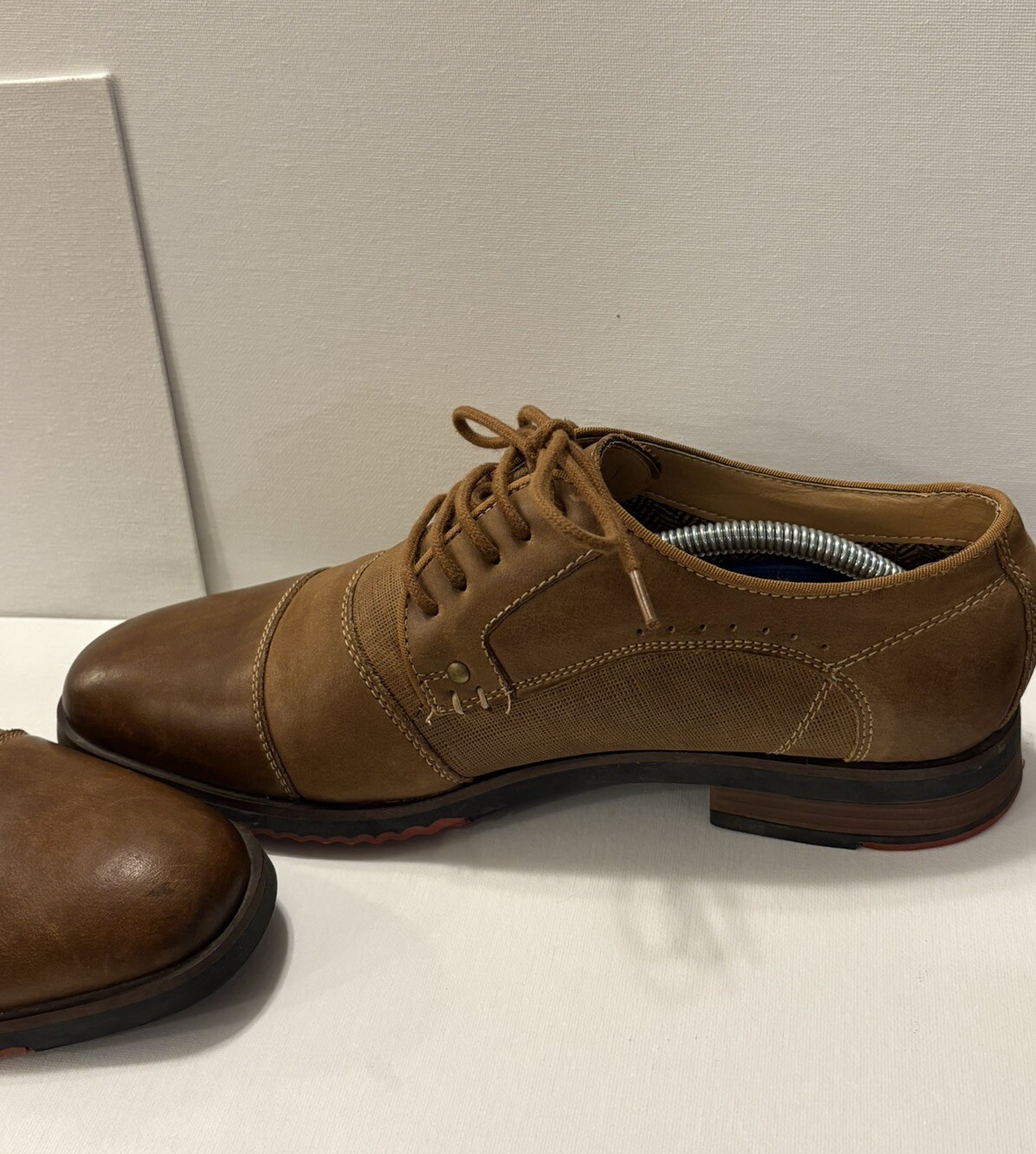 SAOLA Scarpe Oxford stringate Steve Madden Mallet marrone chiaro