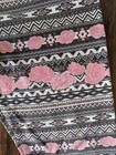 Size 10 12 Roses Geometric Pink Gray Leggings Girl Supergirl Pants — photo 3