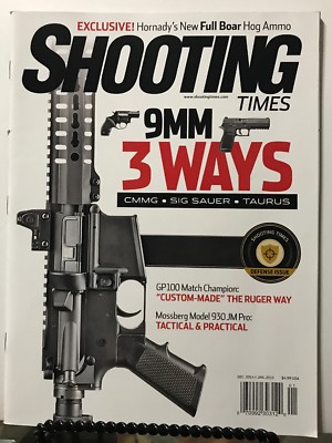 Shooting Times 9mm CMMG Sig Sauer Taurus Dec 2014/Jan 2015 FREE SHIPPING JB