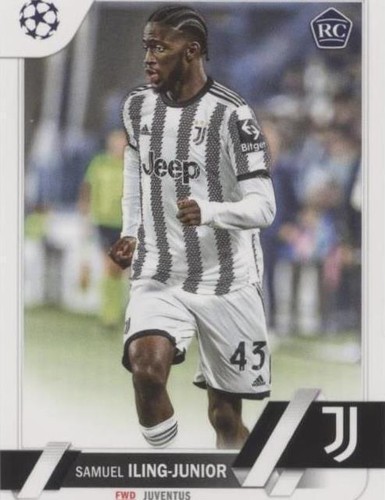 2022-23 Topps Chrome UEFA Samuel Iling-Junior BLUE REFRACTOR RC