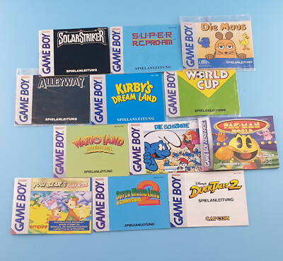 Gameboy Color Advance Anleitungen - Super Mario Kirby's Dreamland Zelda Donkey