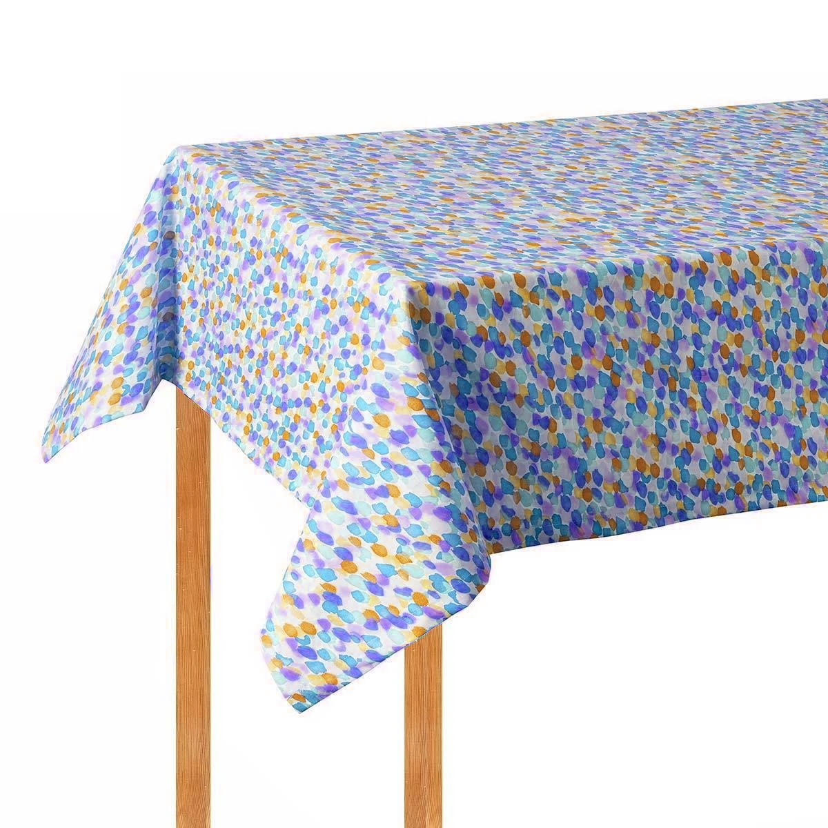 Bassetti Brenta Tovaglia in 100% cotone, tessuto twill di colore blu B1, dimensioni: 110 x 110 cm - 9326085