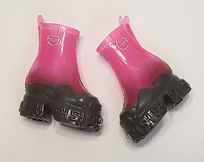 Rainbow Shadow High Pinkie James Pink & Black Platform Boots