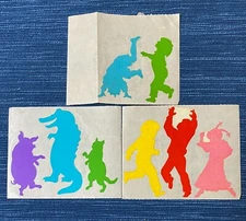 Vintage Mrs Grossman's Sticker Dancing Animals Kids Children Mod Lot  988A