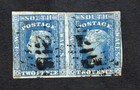 Australia New South Wales 1856 pair of stamp SG#112 START15%ONLY used CV=39$