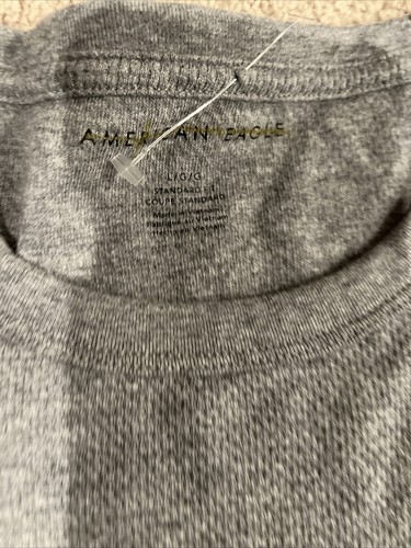 AMERICAN EAGLE OUTFITTERS Men's L Flex Long Sleeve Shirt Gray - Picture 3 of 5