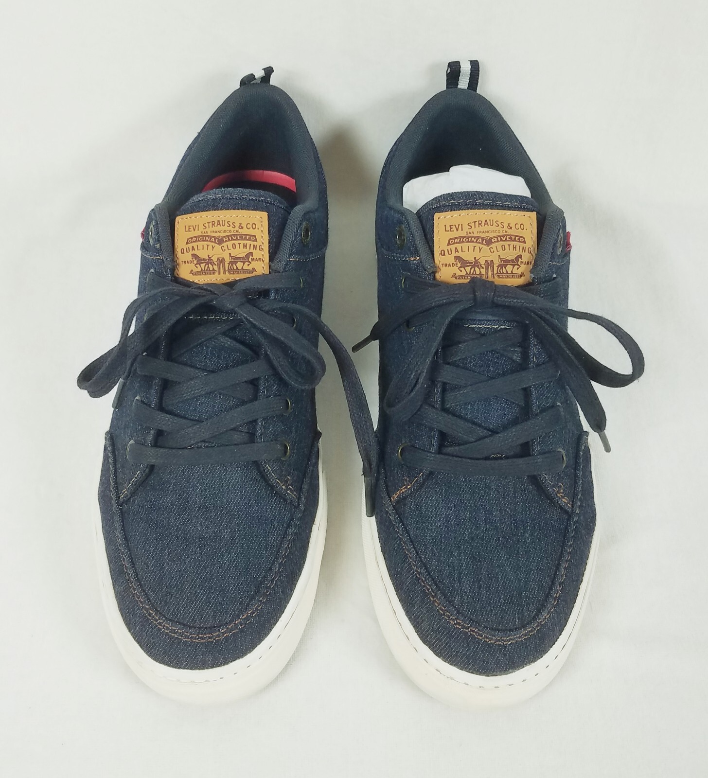 Levis Men Navy Blue Denim Sneakers Lace 