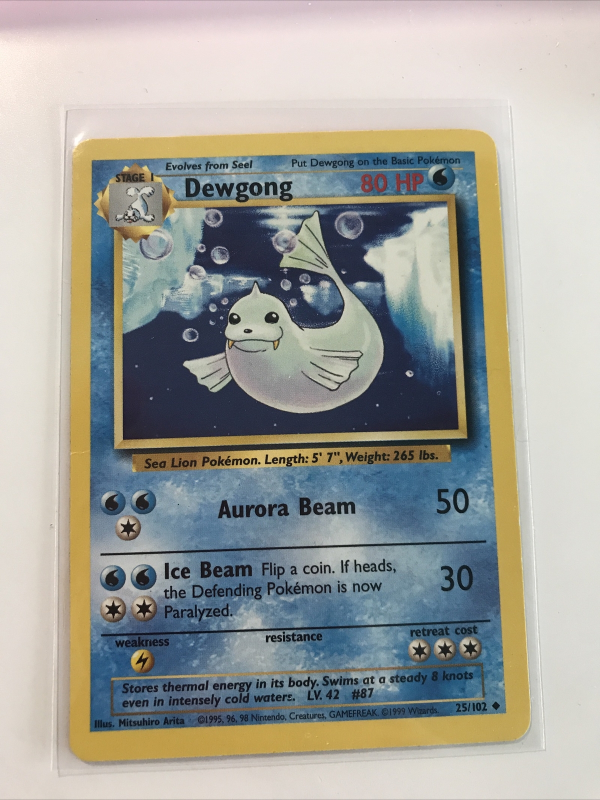 Dewgong 36/130 Base Set 2 - Uncommon Pokemon Card - NM/Mint