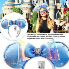 lovely Disney Parks Cinderella Midnight Carriage Minnie Ears Headband new cute