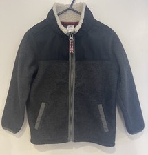 Carters Toddler Boys Cozy Fleece Lightweight Stretch Zip-Up Jacket Dark Gray 4T
