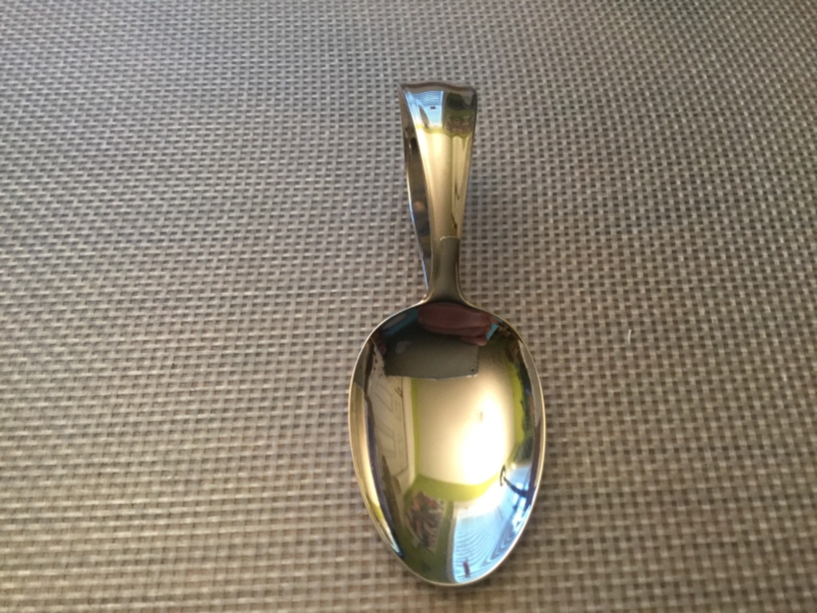Vintage LUNT Sterling Silver Curved Handle Baby Spoon eBay