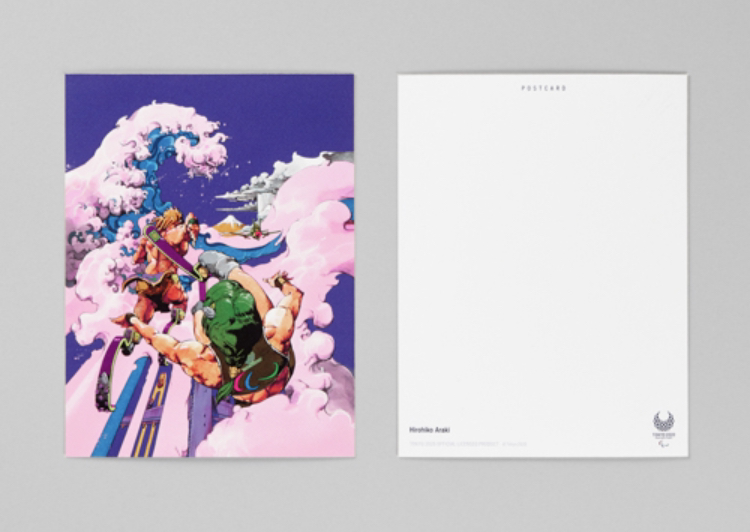 Araki Hirohiko TOKYO 2020 Paralympics Clear File & Postcard Anime