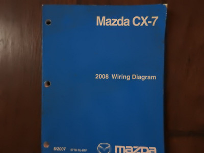 2008 Mazda CX 7 CX-7 Wiring Diagrams Manual Part Number 9999-95-068G-08