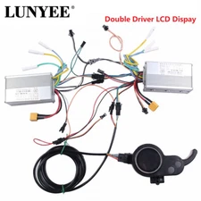 EBike Electric Bicycle Scooter Brushless Controller dual-drive LCD display Set