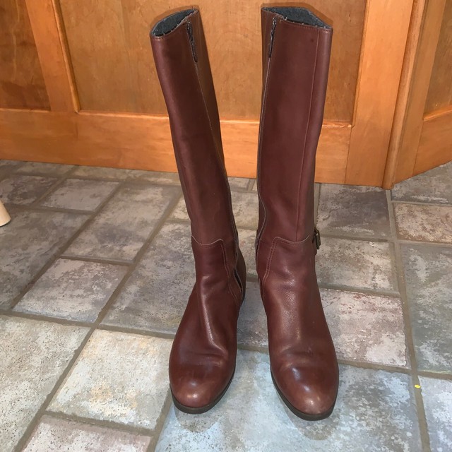 Cole Haan Brown Burgundy Leather Tall 