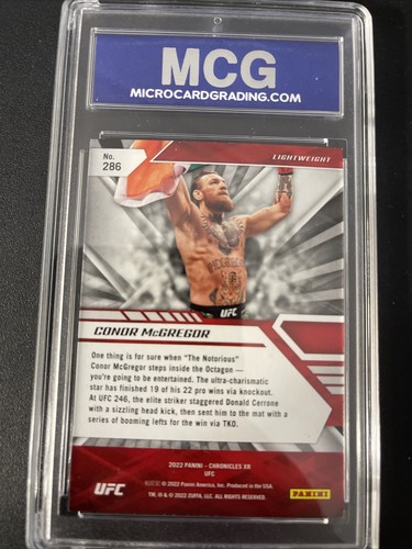 2022 Panini Chronicles UFC - XR Silver #286 Conor McGregor MCG 9 - Picture 2 of 2