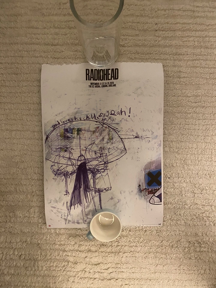 Radiohead 2025 UK Exclusive O2 Arena OK-Computer Tour Poster - Image 1 of 1