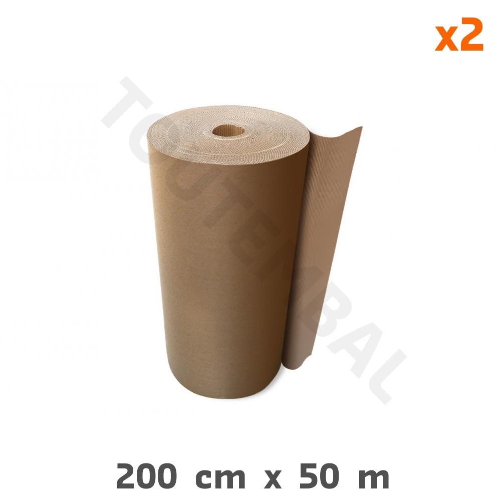 Rouleau de carton ondulé 2x50m x2 évite les rayures de vos meubles