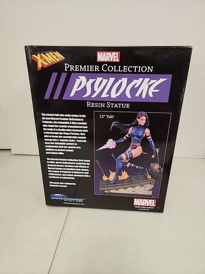 Estátua de resina Diamond Select Toys X-Men Psylocke 0858/3000 nova - Imagem 3 de 4