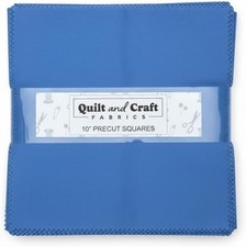 42-Piece 10" Fabric Squares Premium Cotton Quilting Precuts Ocean Palette