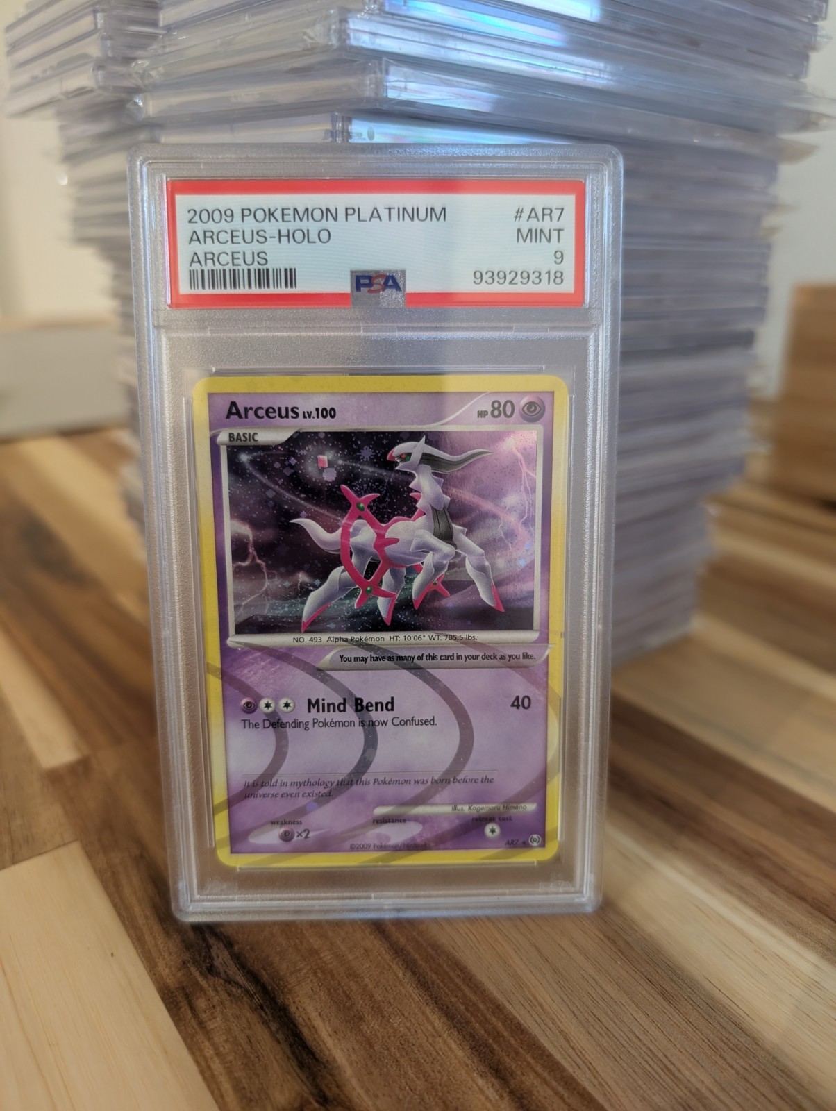 2009 POKEMON PLATINUM ARCEUS #AR7 ARCEUS-HOLO PSA 9