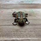 Vintage Rucinni Frog SWAROVSKI CRYSTAL Trinket Box Jewelry Keepsake Toad — photo 2