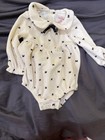 NWT Cat & Jack One Pice Long Sleeve Fleece Bows 12 Months Girls — photo 6
