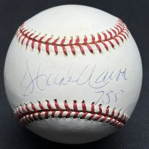 Hank Aaron 755 Home Runs Signed Baseball JSA LOA HR Atlanta Braves HOF King!