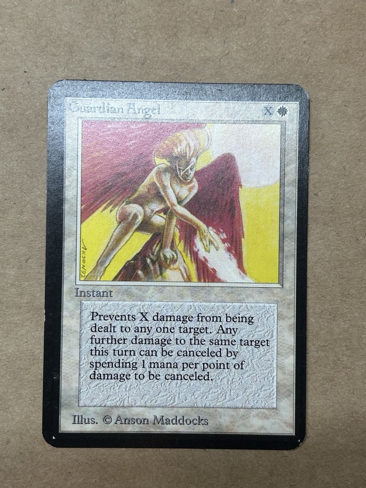 1993 MTG Alpha Guardian Angel LP Anson Maddocks Original Owner
