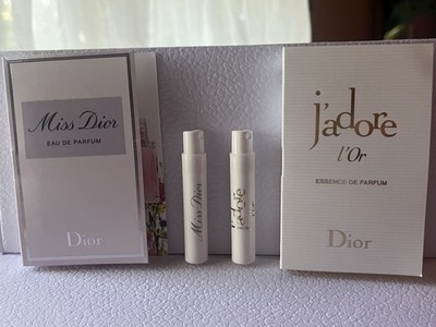 Christian Dior Miss Dior Women Edp & J adore L or Essence De Parfum Sample Spray