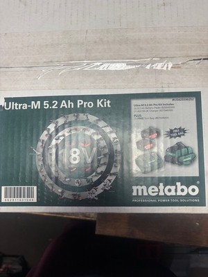 Metabo Ulta M Pro Impact Driver Kit NIB inc. 2 5.5 AH Batteries, Charger,  Bag