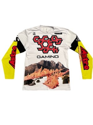 Travis Scott Cactus Jack Jersey Mens Large Long Sleeve CJ Gaming Astronomical -L