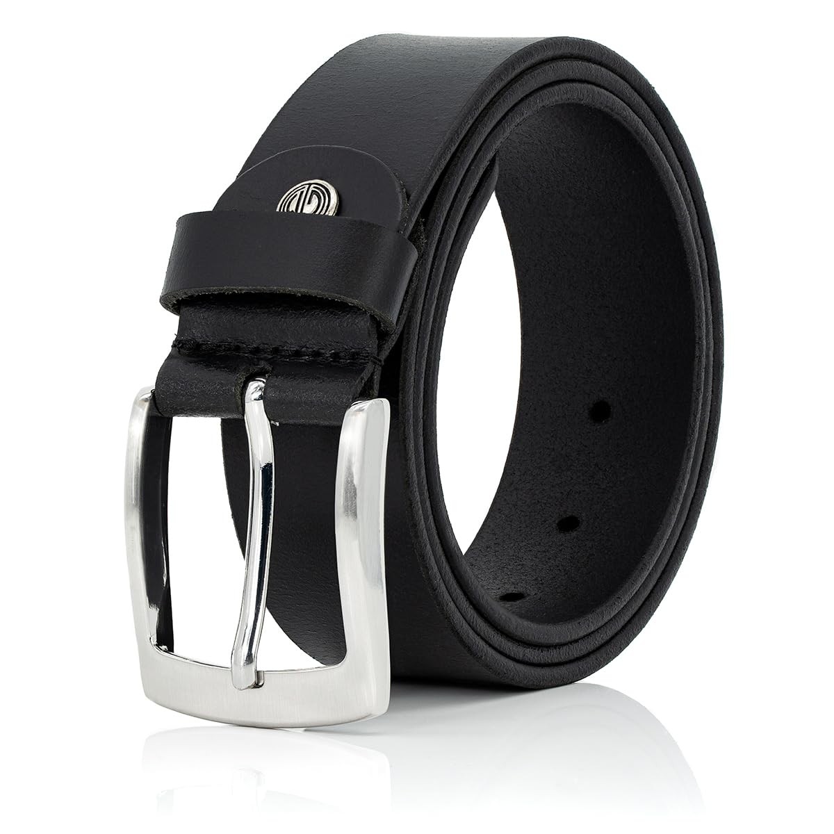 Lindenmann cintura uomo cintura in pelle di bufalo, 40 mm di larghezza e (P1b)