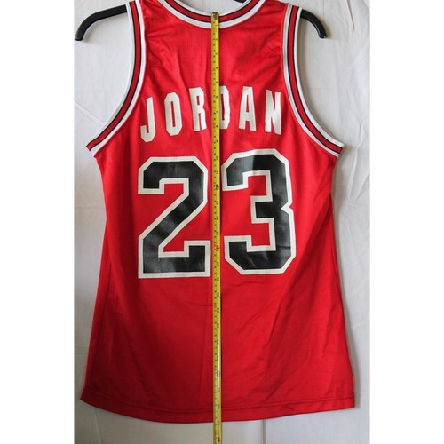 Maglia Uomo Champion Chicago Bulls Michael Jordan #23 Rossa *BELLA - Foto 7 di 7